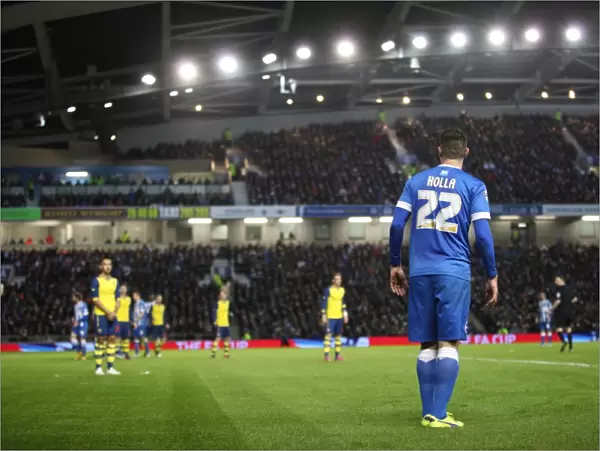 Brighton Midfielder Danny Holla in Action Against Arsenal during FA Cup Clash at American Express Community Stadium (January 2015)