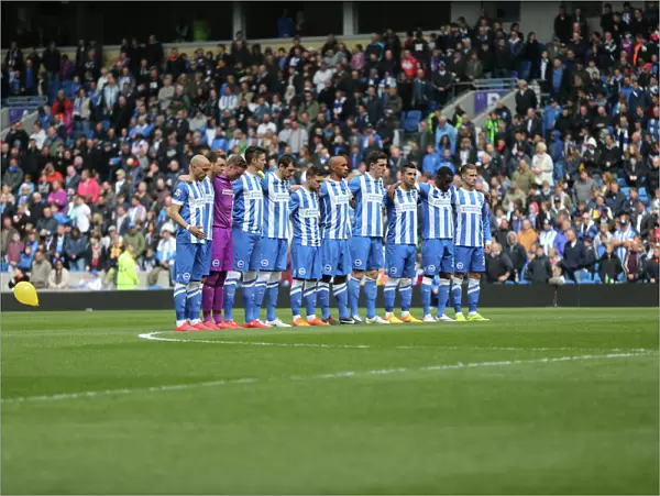 Brighton and Hove Albion vs. Watford: A Moment of Silence for the Bradford Fire Victims (56 lives lost)