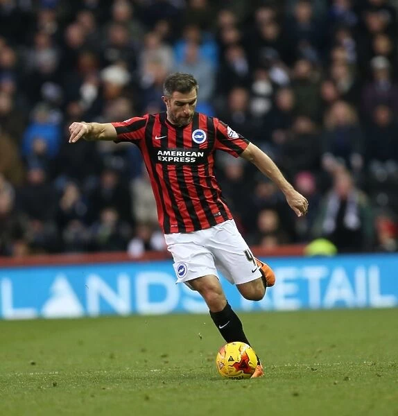 Aaron Hughes in Action: Derby County vs. Brighton & Hove Albion, Sky Bet Championship, iPro Stadium, December 2014