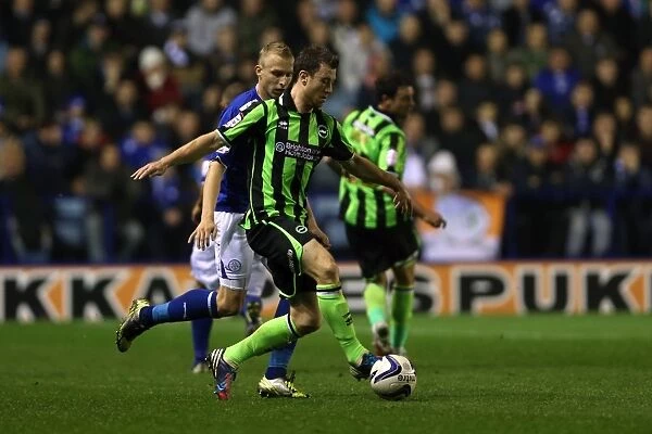 Ashley Barnes in Action: Brighton & Hove Albion vs. Burnley, Npower Championship, Leicester City (October 23, 2012)