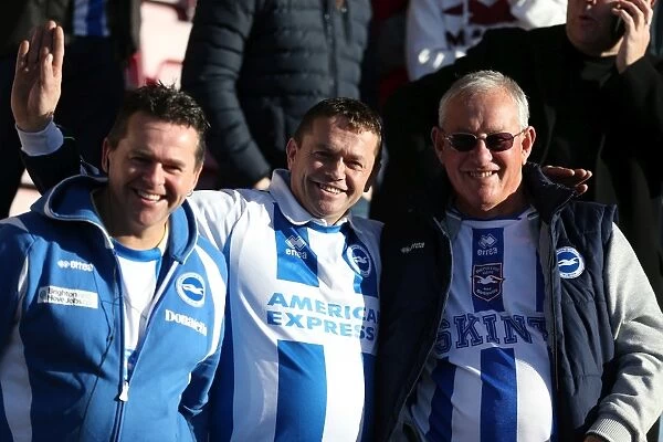 Brighton and Hove Albion Away Days 2013-14: Passionate Crowd at AFC Bournemouth