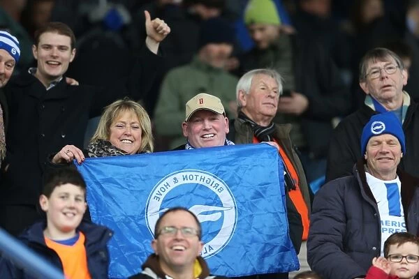 Brighton and Hove Albion Fans in Full Force: Sky Bet Championship Match vs. Sheffield Wednesday, 14 February 2015