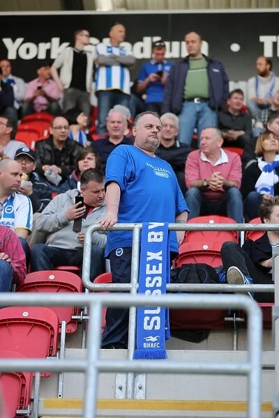Brighton and Hove Albion Fans in Full Force: Rotherham United vs. Brighton and Hove Albion, Sky Bet Championship Match, April 2015