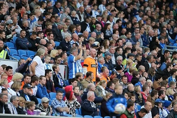 Brighton and Hove Albion Fans in Full Force at American Express Community Stadium During SkyBet Championship Match vs. Rotherham United (25th October 2014)