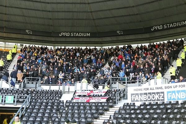 Brighton and Hove Albion Fans in Full Force at Derby County Championship Match, December 2014