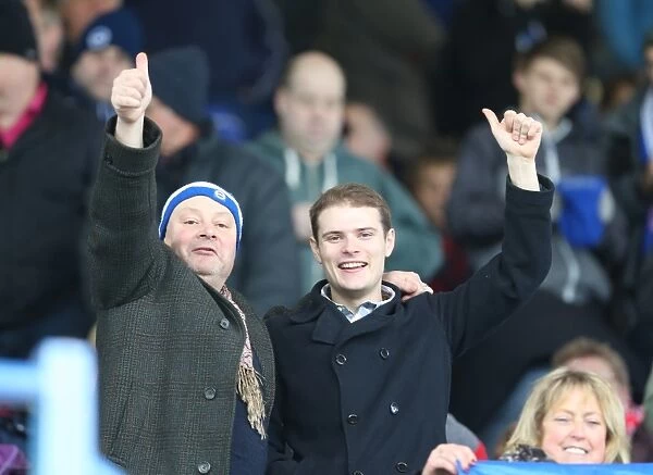 Brighton and Hove Albion Fans in Full Force at Sheffield Wednesday Championship Match, 14 February 2015