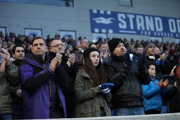 Brighton and Hove Albion Fans Pay Tribute to Sarah Watts During Match vs. Brentford (January 2015)
