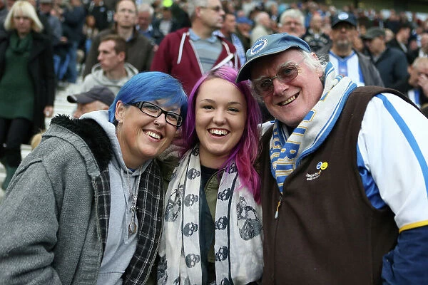 Brighton & Hove Albion Fans in Full Swing at American Express Community Stadium during SkyBet Championship Match vs. Rotherham United (October 2014)