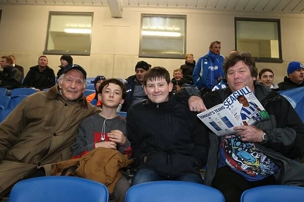 Brighton and Hove Albion FC: Unwavering Fan Support in Sky Bet Championship Clash vs. Wigan Athletic (November 2014)