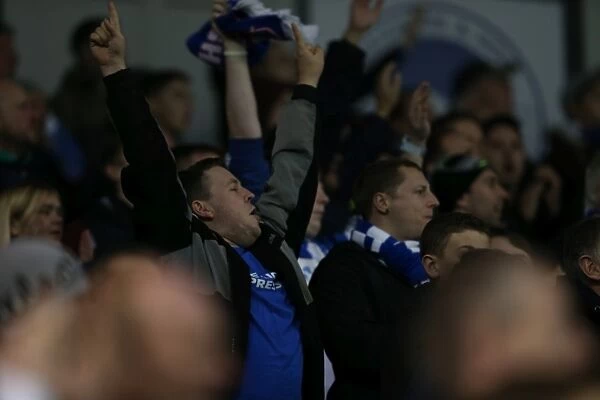Brighton and Hove Albion FC: Unwavering Fan Support during Sky Bet Championship Match vs. Wigan Athletic (4 November 2014)