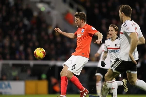 Brighton and Hove Albion vs. Fulham: EFL Sky Bet Championship Clash at Craven Cottage (02JAN17) - Intense Action on the Field