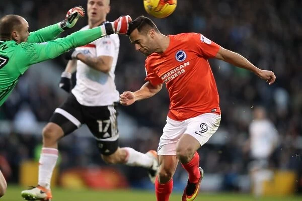 Brighton and Hove Albion vs Fulham: EFL Sky Bet Championship Clash at Craven Cottage (02JAN17) - Intense Match Action