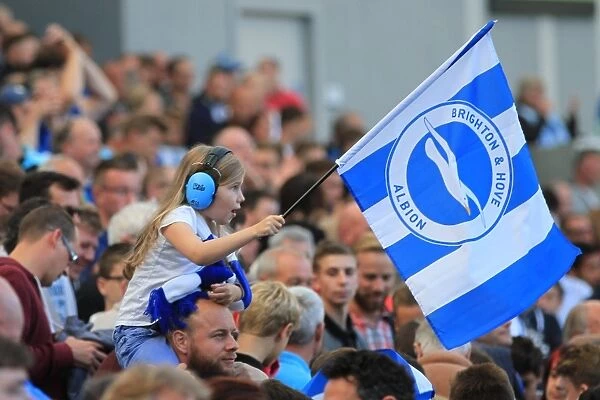 Brighton and Hove Albion vs Hull City: Electric Atmosphere in the Stands during the Sky Bet Championship Match (12th September 2015)