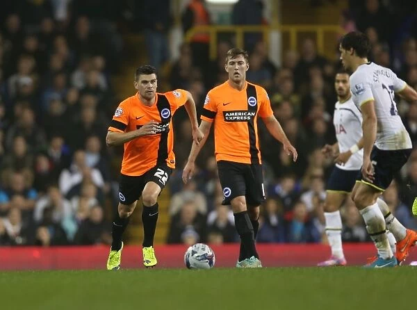Brighton & Hove Albion's Danny Holla Faces Off Against Tottenham Hotspur in the Capital One Cup