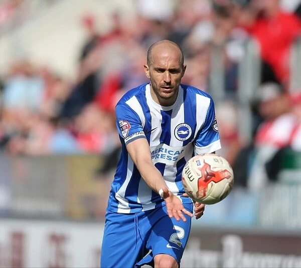 Bruno Saltor in Action: Brighton and Hove Albion vs. Rotherham United, Sky Bet Championship 2015