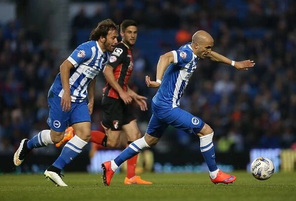 Bruno Saltor in Action: Brighton and Hove Albion vs AFC Bournemouth, Sky Bet Championship, American Express Community Stadium, 10 April 2015