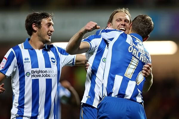 Craig Mackail-Smith Scores Penalty for Brighton & Hove Albion Against Burnley in Npower Championship (September 18, 2012)