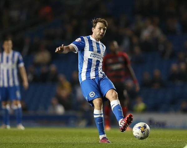Dale Stephens in Action: Brighton and Hove Albion vs. Huddersfield Town AFC, Sky Bet Championship, 14 April 2015