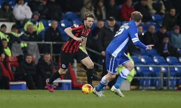 Dale Stephens in Action: Cardiff City vs. Brighton and Hove Albion, Sky Bet Championship 2015 (10FEB15)