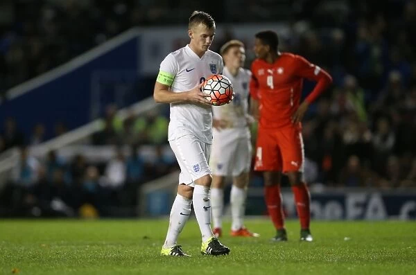 England U21s vs Switzerland: Action from the 2016 European Championship Qualifier at Brighton and Hove Albion's American Express Community Stadium (16 November 2015)