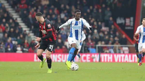 FA Cup Third Round: AFC Bournemouth vs. Brighton and Hove Albion - Intense Moment at Vitality Stadium (05JAN19)