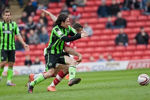 Gai Assulin of Brighton & Hove Albion in Action against Barnsley, Npower Championship, 2012