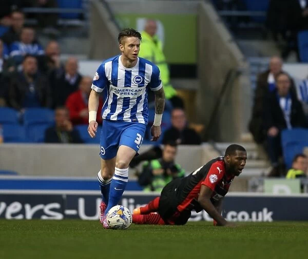 Greg Halford in Action: Brighton and Hove Albion vs. Huddersfield Town AFC, 14th April 2015