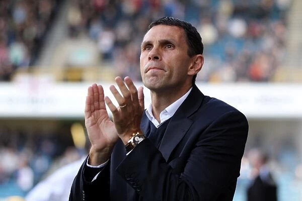 Gus Poyet Leads Brighton & Hove Albion at The Den against Millwall, Npower Championship, September 22, 2012