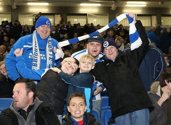 Intense Rivalry: Brighton and Hove Albion vs Millwall at the American Express Community Stadium (12DEC14)