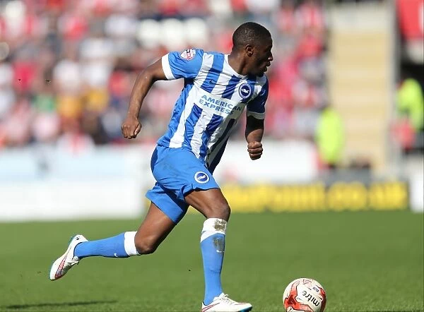 Mustapha Carayol: In Action for Brighton against Rotherham United, Sky Bet Championship, 6th April 2015