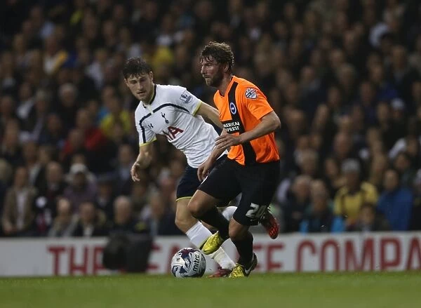 Paddy McCourt in Action: Tottenham vs. Brighton & Hove Albion in Capital One Cup