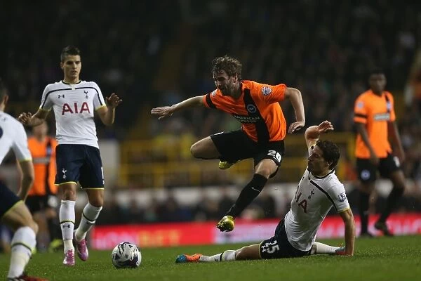 Paddy McCourt in Action: Tottenham vs. Brighton & Hove Albion, Capital One Cup, 29th October 2014