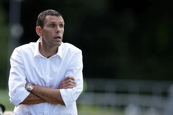 Passionate Manager Gus Poyet at Brighton and Hove Albion FC
