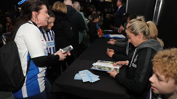 Player Signing Session at American Express Community Stadium, February 2020