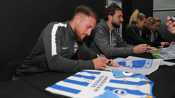 Player Signing Session at American Express Community Stadium, Brighton: 18FEB20