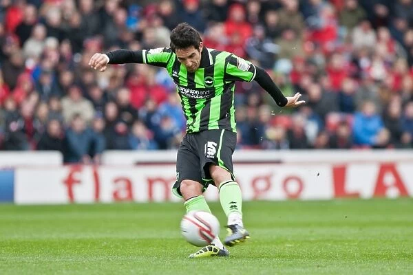 Vicente at Oakwell Stadium: Brighton & Hove Albion in Npower Championship Clash against Barnsley (April 28, 2012)