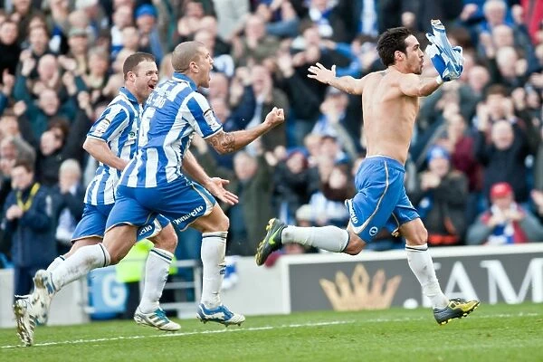 Vicente Scores Free Kick: Brighton & Hove Albion Lead 1-0 Over Portsmouth (March 10, 2012)