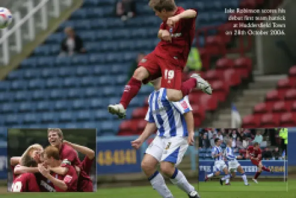 Buy Jake Robinson's debut 1st team hatrick at Huddersfield