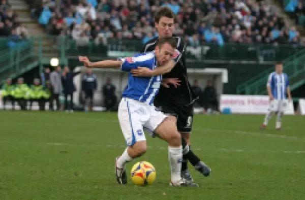 Buy Adam Hinshelwood tussles with Gareth Taylor