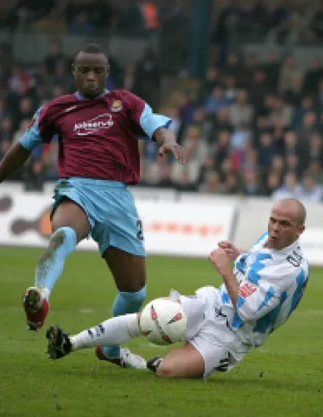 Buy Charlie Oatway tackles Nigel Reo-Coker of West Ham (2004/05)