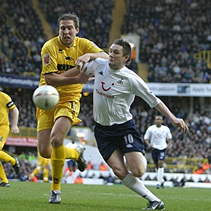 Battling Duo: Adam Virgo vs. Robbie Keane in the FA Cup Clash at White Hart Lane (2004-05)