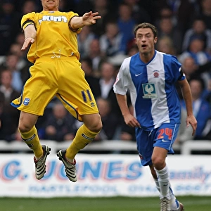 Brighton and Hove Albion in Action against Hartlepool