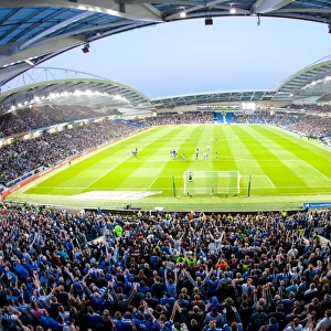 Brighton and Hove Albion Fans in Full Force: Play-Off Tension at The Amex Stadium (2016)