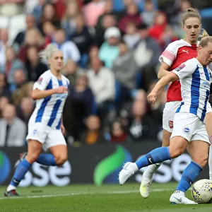 Brighton & Hove Albion Women vs. Arsenal Women: WSL Clash at American Express Community Stadium (29APR19) - Intense Action from the Women's Super League Match