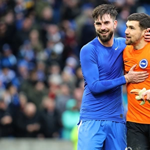 Brighton and Hove Albion's Historic Premier League Victory: Propper and Ryan Celebrate Over Arsenal (04MAR18)