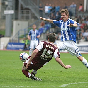 Brighton's Dean Hammond in Action: Brighton and Hove Albion vs Chesterfield at Withdean Stadium