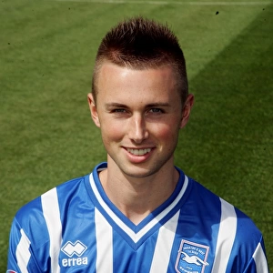 Focused and Determined: The Intense Gaze of Chris Holroyd, Brighton & Hove Albion FC Player