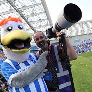 Intense Moment at the American Express Community Stadium: Brighton and Hove Albion vs. Blackburn Rovers (22nd August 2015)