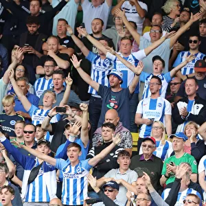 Passionate Albion Fans at Vicarage Road: Watford vs. Brighton and Hove Albion (11AUG18)