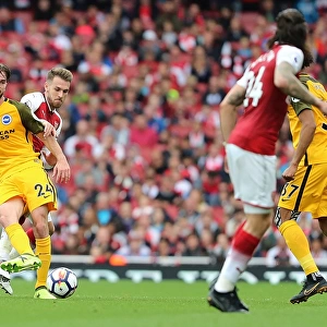 Propper in Action: Arsenal vs. Brighton and Hove Albion, Premier League (1st October 2017)